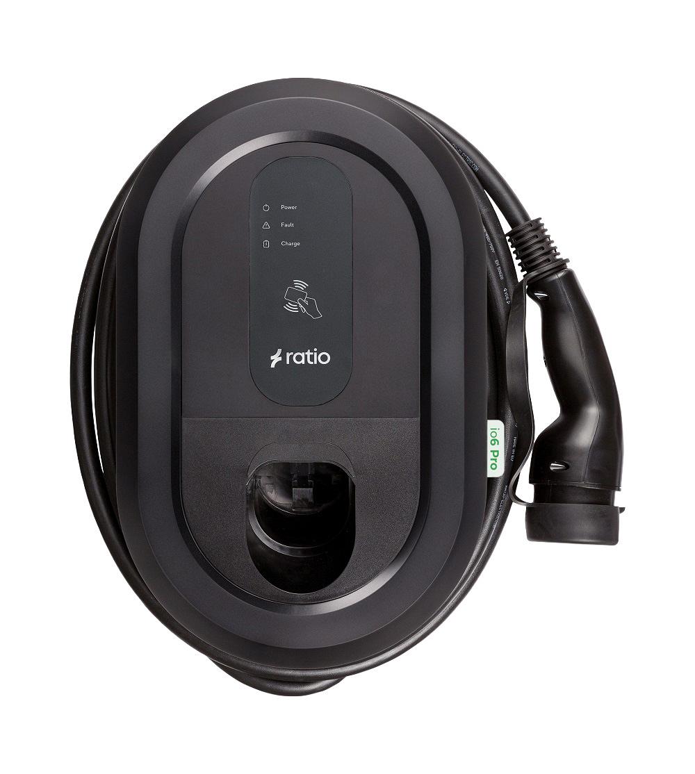 Laadpaal Ratio io6 Pro met vaste 7,5 meter laadkabel en MID-meter