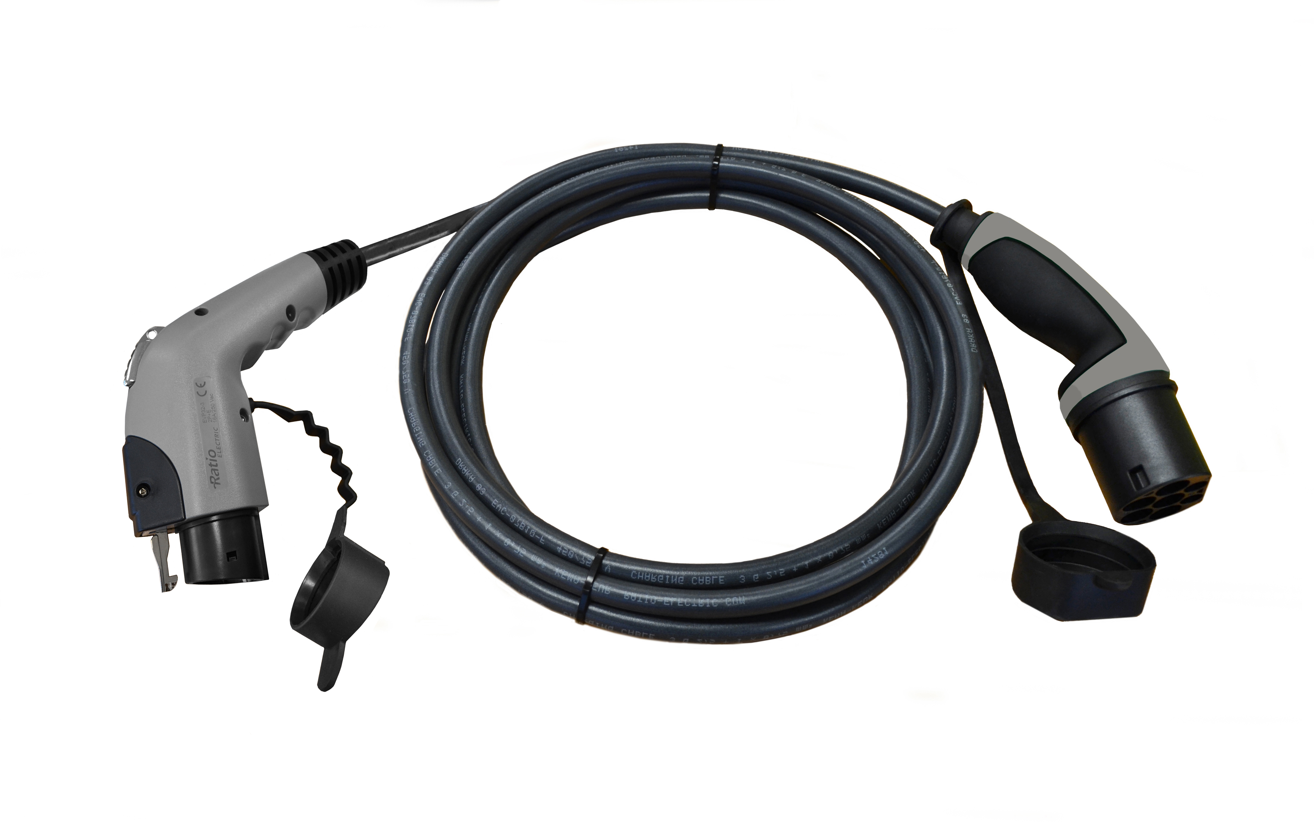 Ratio Premium Laadkabel Type 1 1-fase 32A (7,4kW) 8 meter