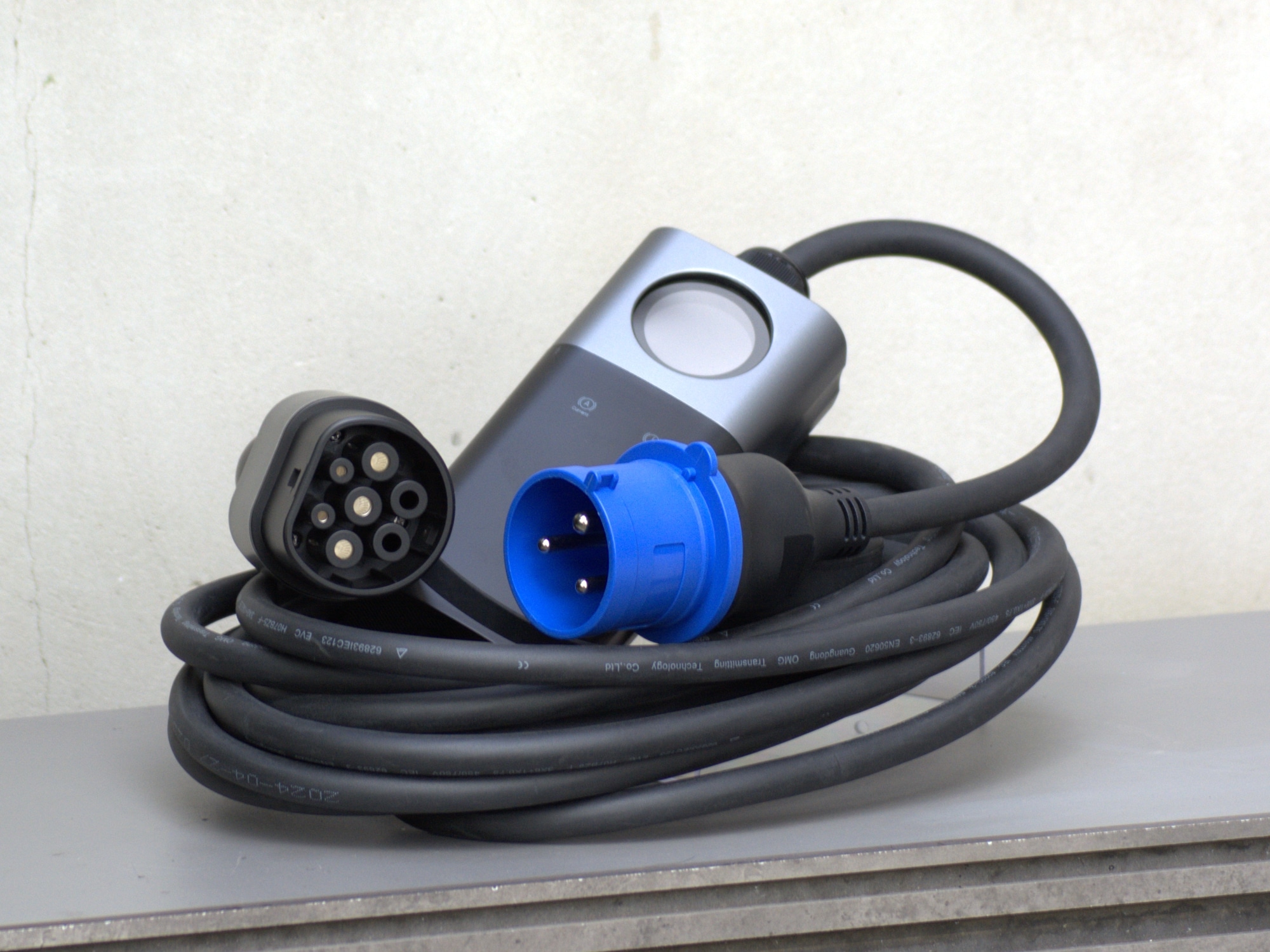 EVshield ThunderCord 7kW Type 2 naar CEE 32A Blauw - 7 meter