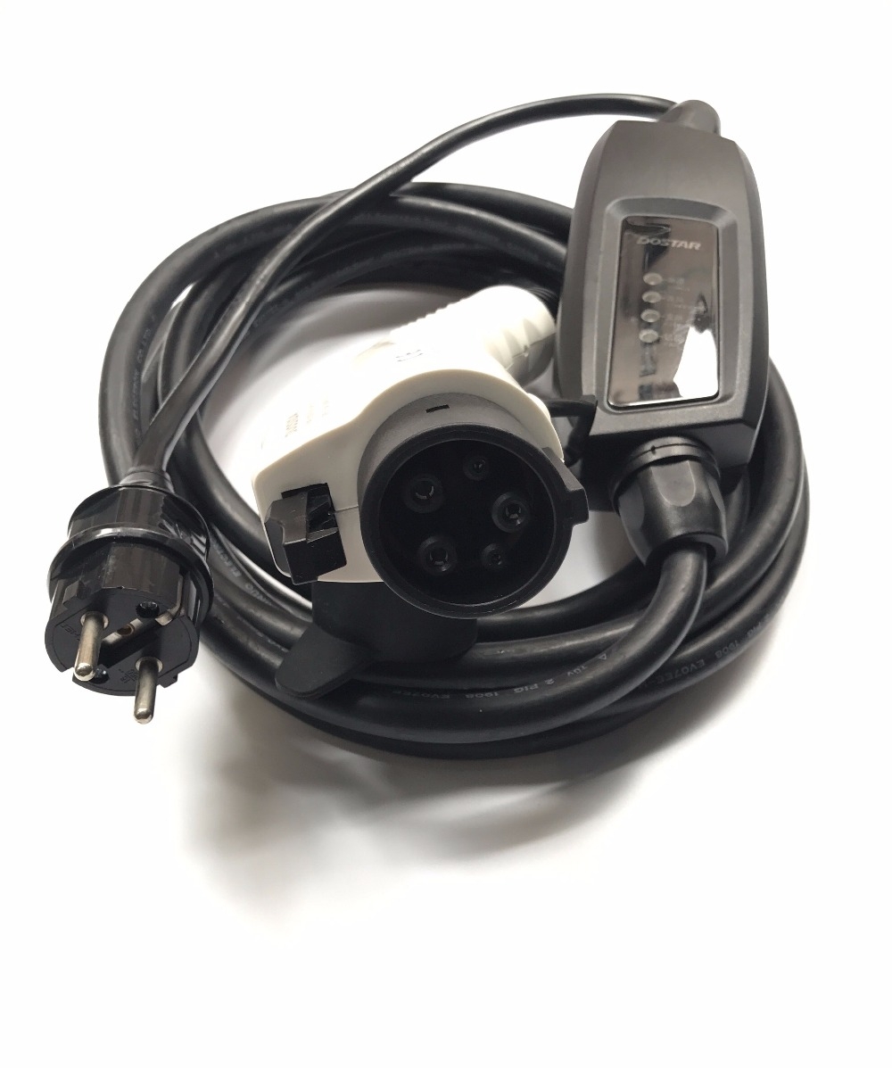 Duosida Mobiele Lader Type 1 naar Randaarde (Schuko)