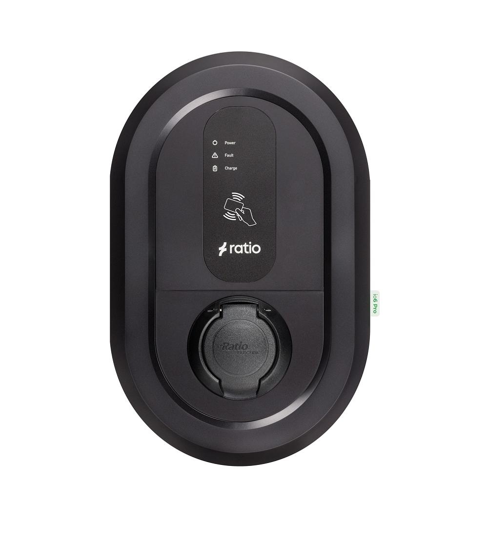 Ratio io6 Pro laadpaal met type 2 socket en MID-meter