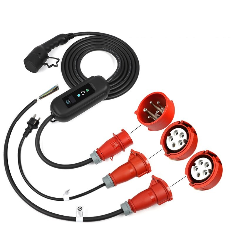 Mobiele Lader Type 2 naar CEE16 (Rood 3-fase 11kW)