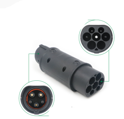 Adapter Type 2 Male naar Type 1 Female